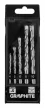 GRAPHITE Betonfúró készlet, hengeres szárú, 5db-os, 4-10mm (56T215)