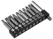 GRAPHITE Csavarhúzó bitkészlet mágneses szárral 50mm, 10db (56T512)