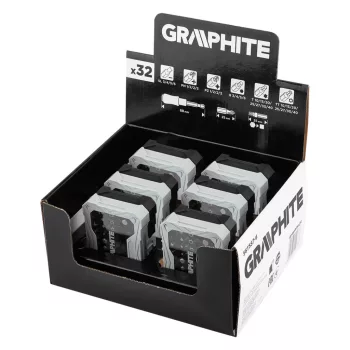   GRAPHITE Csavarhúzó bitkészlet 56T557 6db, displayben (56T557-6)
