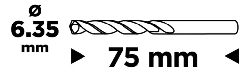 GRAPHITE Központfúró Bi-Metál körkivágókhoz (56T725)