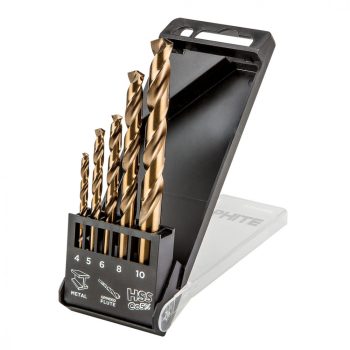   GRAPHITE CSIGAFÚRÓ készlet HSS-Co, 4.0 - 10mm, 5db (57H086)