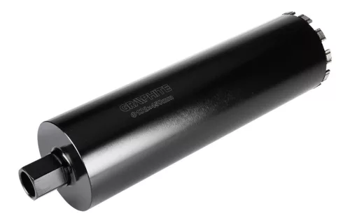GRAPHITE Gyémánt magfúró korona, 132x450mm, 11 szegmenses, 58G540 géphez (57H867)