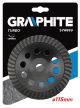 GRAPHITE Gyémánt csiszolókorong 115x5x22,2mm turbo (57H889)