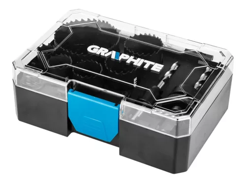 GRAPHITE Körkivágó készlet, bi-metál, HSS Co 8%, 19,25,30,35,40,68mm (57H921)