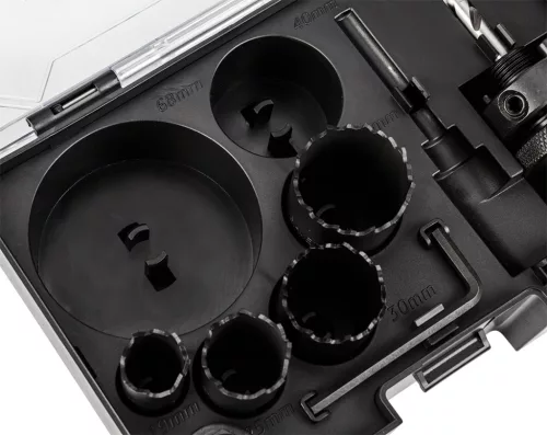 GRAPHITE Körkivágó készlet, bi-metál, HSS Co 8%, 19,25,30,35,40,68mm (57H921)