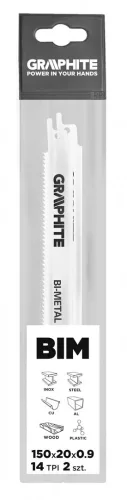 GRAPHITE ORRFŰRÉSZLAP 150MM 2 db. (57H951)