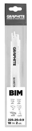 GRAPHITE ORRFŰRÉSZLAP 225MM 2 db. (57H953)