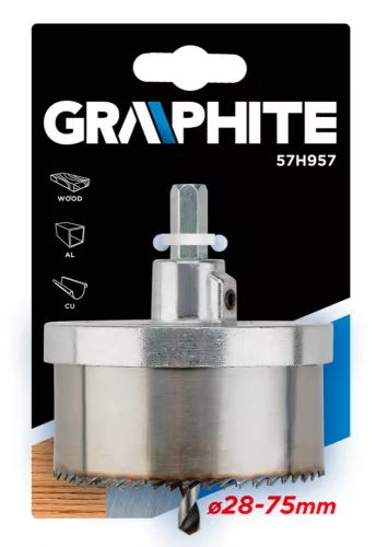 GRAPHITE KÖRKIVÁGÓ KÉSZLET 1/2" 5db (57H957)