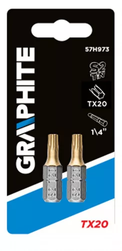 GRAPHITE Csavarhúzó bit TORx20 2db. (57H973)