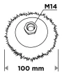 GRAPHITE Drótkorong, tányér, hullámos, 100mm, M14 (57T410)