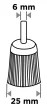 GRAPHITE Drótkorong, fazék, műanyag, 25mm, csapos (57T426)