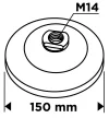 GRAPHITE Drótkorong, tányér, sodrott, 150mm, M14 (57T433)