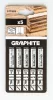 GRAPHITE Dekopírfűrészlap, U-befogó, HCS, 6TPI, 74/100mm, fa-rétegelt lemez, 5db (57T529)
