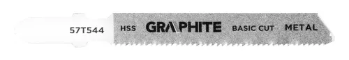 GRAPHITE Dekopírfűrészlap készlet, T-befogó, HCS, fém-fa-rétegelt lemez, 5db (57T540)
