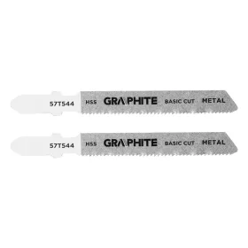   GRAPHITE Dekopírfűrészlap, T-befogó, HCS, 21TPI, 50/76mm, fém, 2db (57T544)