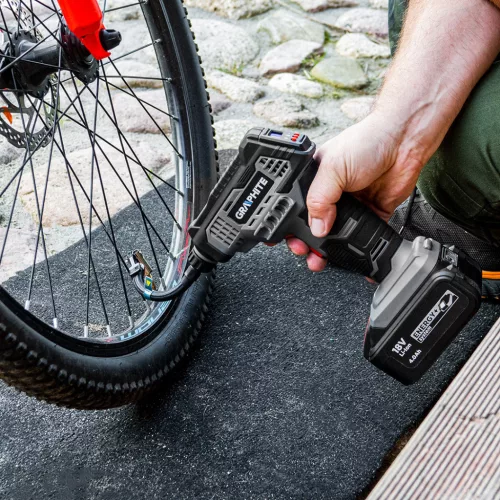 GRAPHITE Akkus kompresszor, Energy+ 18V, max.7bar, Akku nélkül! (58G041)