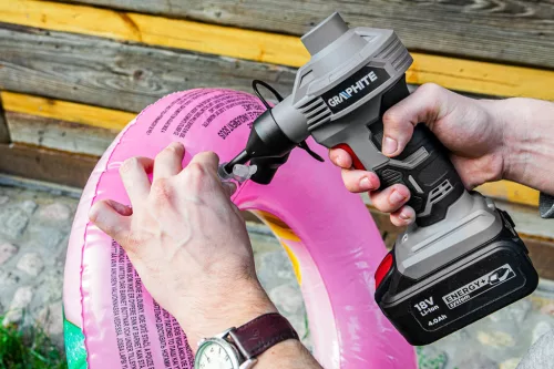 GRAPHITE Akkus pumpa, szívó Energy+ 18V, Li-Ion, Akku nélkül! (58G089)