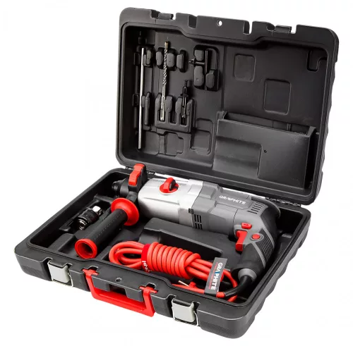 GRAPHITE Fúrókalapács vésőfunkcióval, 800W, 2,8 J, SDS PLUS, Koffer (58G538)
