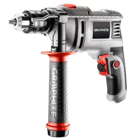  GRAPHITE Ütvefúró 650W, 0-3000/min, 13mm fogastokmány, koffer (58G726)