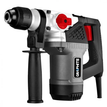   GRAPHITE Fúrókalapács vésőfunkcióval, SDS PLUS, 900W, 4J, fogas tokmány, tartozékok, koffer (58G860)