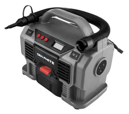 GRAPHITE Akkus kompresszor, Energy+ 18V, akku nélkül (58GE113)