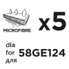 GRAPHITE Mikroszálas porzsákok 5db 58GE124-es porszívóhoz (58GE124-145)