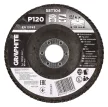 GRAPHITE Csiszolókorong lamellás 125x22,2mm, P120 inox, fém, fa (58T104)
