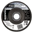 GRAPHITE Csiszolókorong lamellás 115x22,2mm, P100 inox, fém, fa (58T108)