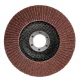 GRAPHITE Csiszolókorong lamellás 125x22,2mm, P80 fém, fa (58T122)