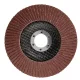 GRAPHITE Csiszolókorong lamellás 125x22,2mm, P100 fém, fa (58T123)
