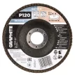 GRAPHITE Csiszolókorong lamellás 125x22,2mm, P120 fém, fa (58T124)