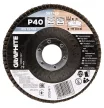 GRAPHITE Csiszolókorong lamellás 115x22,2mm, P40 fém, fa (58T125)