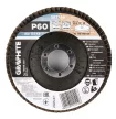 GRAPHITE Csiszolókorong lamellás 115x22,2mm, P60 fém, fa (58T126)