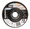 GRAPHITE Csiszolókorong lamellás 115x22,2mm, P80 fém, fa (58T127)