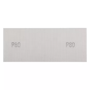   GRAPHITE Csiszolóháló fehér 115x280mm, fa, fém, műanyag, űveg, gipszkarton csiszoláshoz, P80 (58T141)