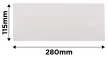 GRAPHITE Csiszolóháló fehér 115x280mm, fa, fém, műanyag, űveg, gipszkarton csiszoláshoz, P180 (58T145)