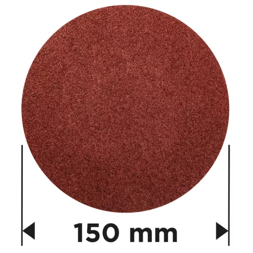 GRAPHITE Csiszolókorong tépőzáras 150mm, P100, 5db (58T174)