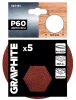 GRAPHITE Csiszolókorong tépőzáras 125mm, P60, 5db (58T181)