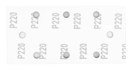 GRAPHITE Csiszolópapír tépőzáras 93x185mm, P220, 8 lyukas, 5db (58T247)