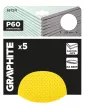 GRAPHITE Csiszolókorong perforált, tépőzáras 225mm, P60, 5db (58T271)