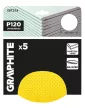 GRAPHITE Csiszolókorong perforált, tépőzáras 225mm, P120, 5db (58T274)