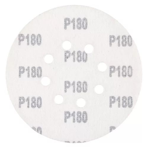GRAPHITE Csiszolókorong tépőzáras 150mm, P180, 8 lyukas, 5db (58T281)
