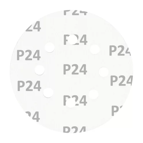 GRAPHITE Csiszolókorong tépőzáras 125mm, P24, 8 lyukkal, 5db (58T286)