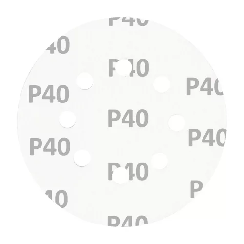 GRAPHITE Csiszolókorong tépőzáras 125mm, P40, 8 lyukkal, 5db (58T288)