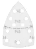 GRAPHITE Csiszolópapír tépőzáras delta 102x152mm, P40, 11 lyukas, 5db (58T300)