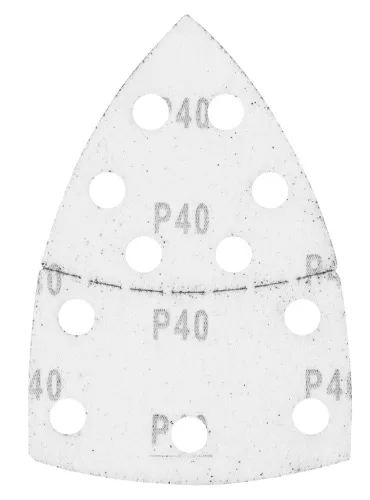 GRAPHITE Csiszolópapír tépőzáras delta 102x152mm, P40, 11 lyukas, 5db (58T300)