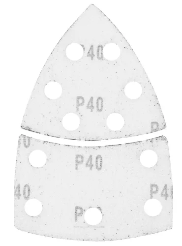 GRAPHITE Csiszolópapír tépőzáras delta 102x152mm, P40, 11 lyukas, 5db (58T300)