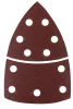 GRAPHITE Csiszolópapír tépőzáras delta 102x152mm, P80, 11 lyukas, 5db (58T302)
