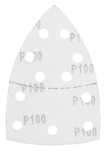 GRAPHITE Csiszolópapír tépőzáras delta 102x152mm, P100, 11 lyukas, 5db (58T303)