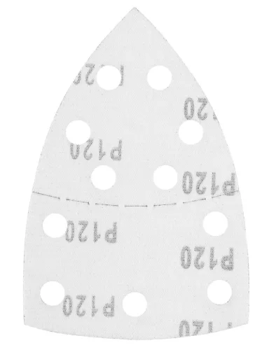GRAPHITE Csiszolópapír tépőzáras delta 102x152mm, P120, 11 lyukas, 5db (58T304)